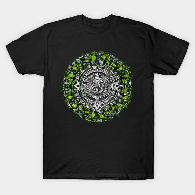 Aztec Calendar T-Shirt by underheaven